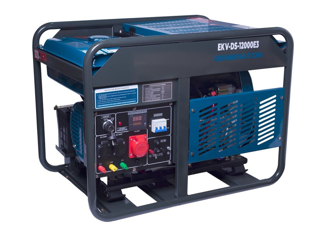 Генератор дизельний ЕКВІВЕС EKV-DS-12000E3